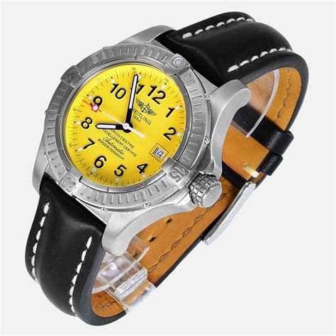 yellow breitling aerospace|breitling avenger yellow.